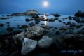 Fotos de Jordi Gallego -  Foto: Nocturnas - Rocas y luna