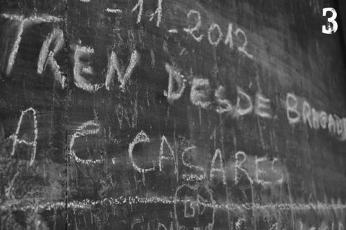 Fotografia de tr3s Saltos Producciones Fotograficas - Galeria Fotografica: Ferrovidas - Foto: Viajante de tizas