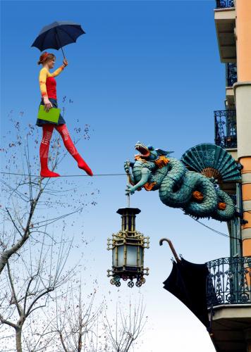 Fotografia de Joan Teixido - Galeria Fotografica: Barcelona: Dragones, flores y princesas - Foto: Ramblas