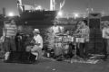 Fotos de Alejandro Rule -  Foto: ByN - Musicos en malecon