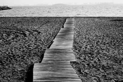 Fotografia de Jos - Galeria Fotografica: Miscelanea en blanco y negro - Foto: Camino en la arena