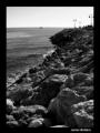 Fotos de molder -  Foto: el mar en b/l - camino de rocas