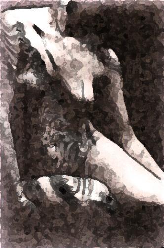 Fotografia de L�zaro Sandoval M. Fot�grafo - Galeria Fotografica: Desnudos Nuevos - Foto: Mujer de madera NUeva