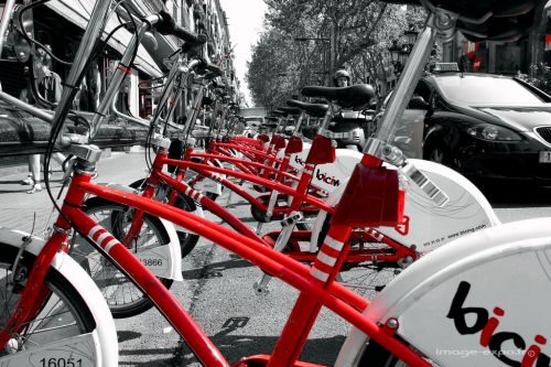 Fotografia de JFimage - Galeria Fotografica: Barcelona - Foto: bicicleta roja
