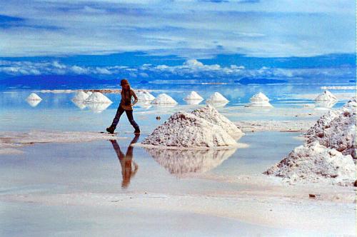 Fotografia de Llibert Teixid - Galeria Fotografica: Salar de Uyuni - Bolivia - Foto: Reflejos en el Salar