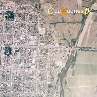 Fotografia de Cauquenes.tk - Galeria Fotografica: Ciudad de Cauquenes - Foto: Foto area de Cauquenes