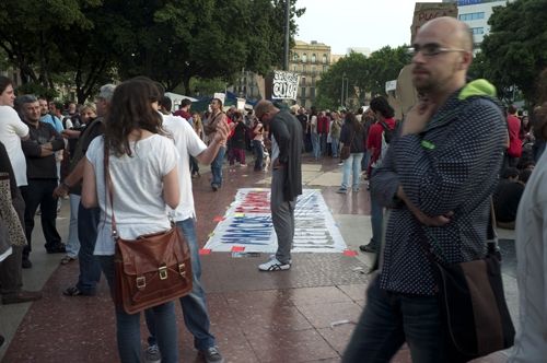 Fotografia de Antonio Nodar - Galeria Fotografica: 15M acampada barcelona 19 Mayo 2011 - Foto: 