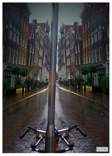 Fotografia de Alberto Ponte Reines Portfolio - Galeria Fotografica: Un viaje con Photoshop T4-Amsterdam - Foto: En bicicleta x Amsterdam