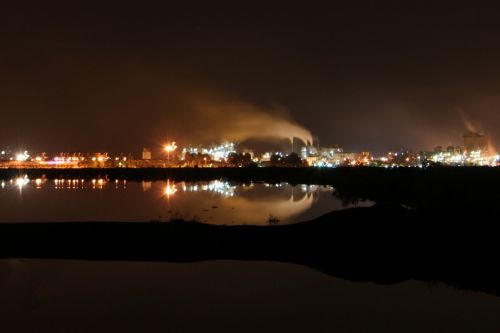 Fotografia de Ana Cruz - Galeria Fotografica: Acruz - Foto: Polo industrial de Huelva desde las Marismas