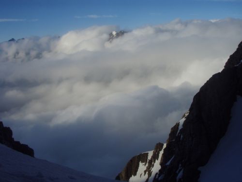 Fotografia de Martin Elorza guias de montaa - Galeria Fotografica: Cara Norte Monte Perdido - Foto: niebla