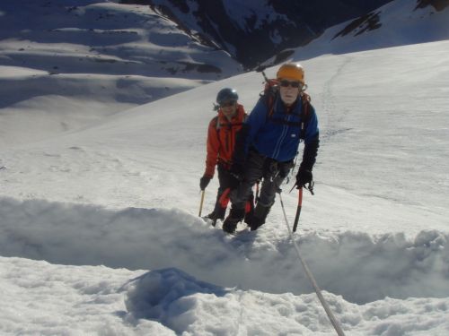 Fotografia de Martin Elorza guias de monta�a - Galeria Fotografica: Cara Norte Monte Perdido - Foto: cruce de rimaya