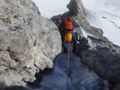 Fotografia de Martin Elorza guias de monta�a - Galeria Fotografica: Cara Norte Monte Perdido - Foto: hielo