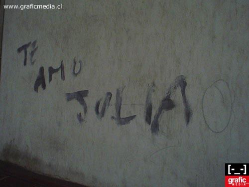 Fotografia de graficmedia - Galeria Fotografica: Rayados - Foto: Te amo Julia...