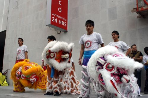 Fotografia de Guillermo Castillo Ramrez - Galeria Fotografica: Diversidad cultural, el ao nuevo chino en la ciudad de Mxico - Foto: Despus de la danza.