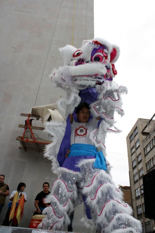 Fotografia de Guillermo Castillo Ramrez - Galeria Fotografica: Diversidad cultural, el ao nuevo chino en la ciudad de Mxico - Foto: Linea vertical
