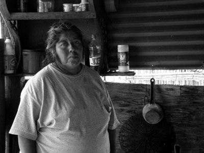 Fotografia de Guillermo Castillo Ramrez - Galeria Fotografica: Rostros de arena, los Oodham del desierto de Altar - Foto: Doa Virginia. El Cumarito. Mxico