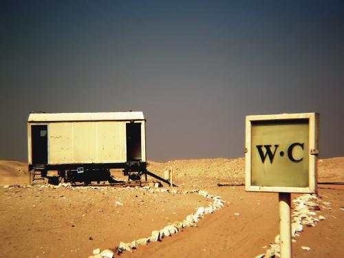 Fotografia de Ruben Seabra - Galeria Fotografica: Maravilloso Egipto 2006 - Foto: (WC)  En el desierto tambien te entran ganas...