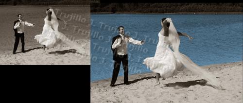 Fotografia de J.Trujillo - Galeria Fotografica: Restauracin fotografa y retoque digital - Foto: Pareja
