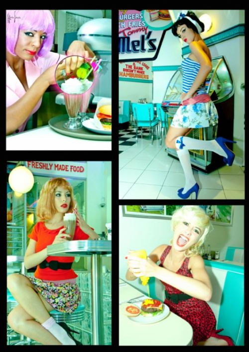 Fotografia de Carmen Jane - Galeria Fotografica: Editorial Stravaganza Burger Pin Up - Foto: 