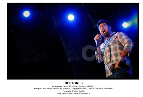 Fotografia de Cristian Soto - Galeria Fotografica: Icono de elproductor.cl - Cristian Soto L. - 	 Lollapalozza Chile 2011  - Foto: Deftone, Lollapalozza Chile 2011