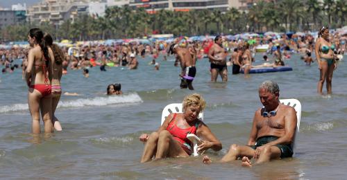 Fotografia de Vicen Llurba - Galeria Fotografica: OLA DE CALOR VERANO 06 SALOU - Foto: CALOR 3