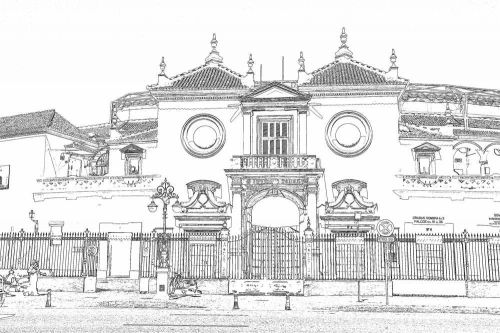 Fotografia de Justo Florian - Galeria Fotografica: Visiones - Foto: Plaza de toros