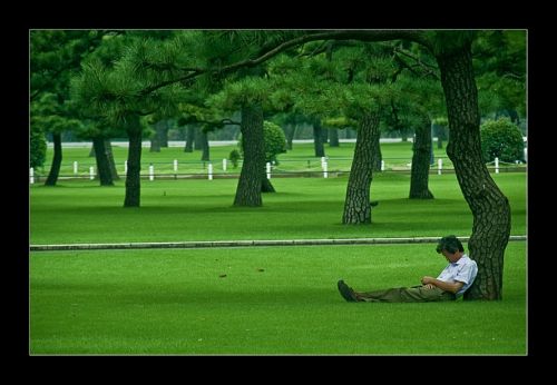 Fotografia de Ivn - Galeria Fotografica: Japn - Foto: Relax en los jardines Imperiales