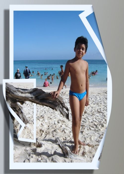 Fotografia de jorge - Galeria Fotografica: Nios en fotografias 3D - Foto: ...en la playa