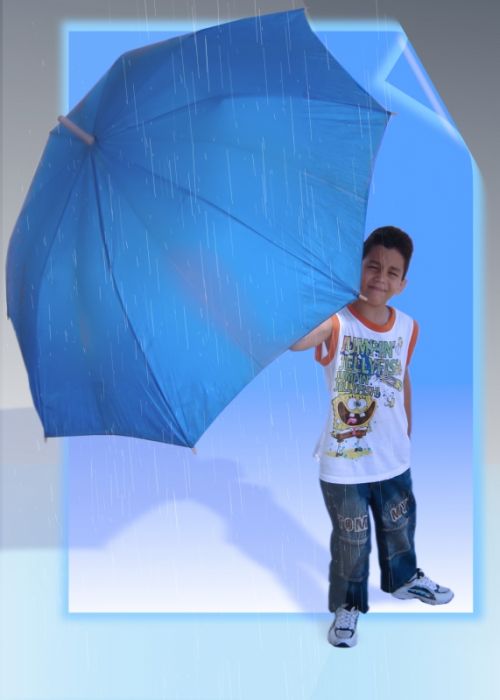 Fotografia de jorge - Galeria Fotografica: Nios en fotografias 3D - Foto: ... con sombrilla