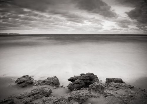 Fotografia de Christian Frolich Photography - Galeria Fotografica: Paisajes Blanco y Negro - Foto: Son Serra Marina B/W First Light