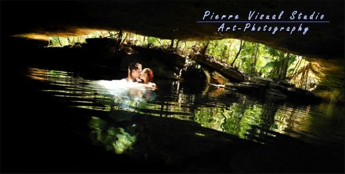 Fotografia de Pierre Visual Studio - Galeria Fotografica: TRASH THE DRESS en Cenote - RIVIERA MAYA - Mexico - Foto: 