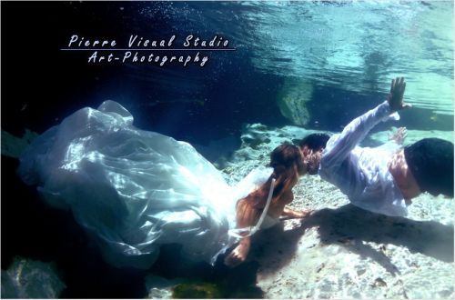 Fotografia de Pierre Visual Studio - Galeria Fotografica: TRASH THE DRESS en Cenote - RIVIERA MAYA - Mexico - Foto: 
