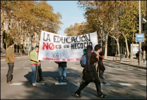 Fotografia de Dangerard - Galeria Fotografica: 20 de noviembre: Manifestacin contra el Plan Bolonia en Barcelona 