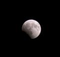 Fotos de Manel Puigcerver -  Foto: Miscelnea - Inicio de eclipse de luna