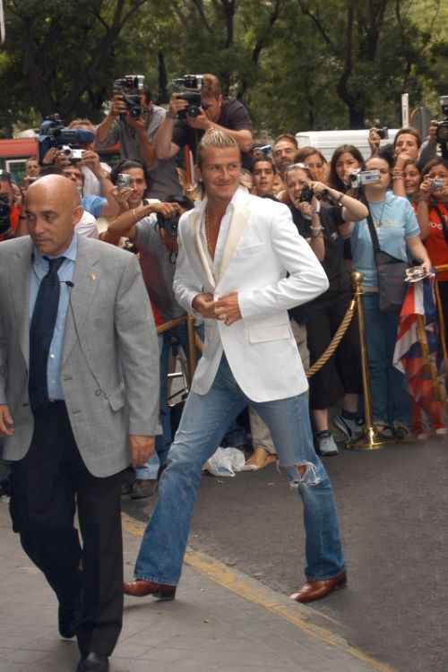 Fotografia de Rolando Cardeoso - Galeria Fotografica: DAVID BECKHAM - Foto: Dia presentacion R.Madrid