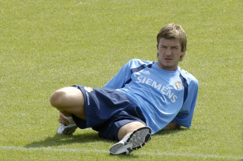 Fotografia de Rolando Cardeoso - Galeria Fotografica: DAVID BECKHAM - Foto: David Beckham entrenando