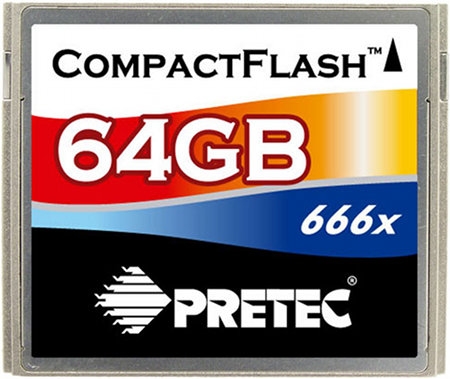 pretec compactflash 64gb 666x 