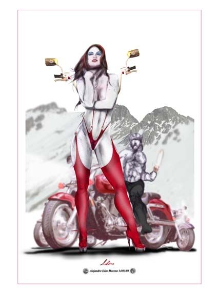 Fotografías menos votadas » Autor: Islas - Galería: Ilustracin Ertica - Fotografía: BRITNEY CON MOTOS