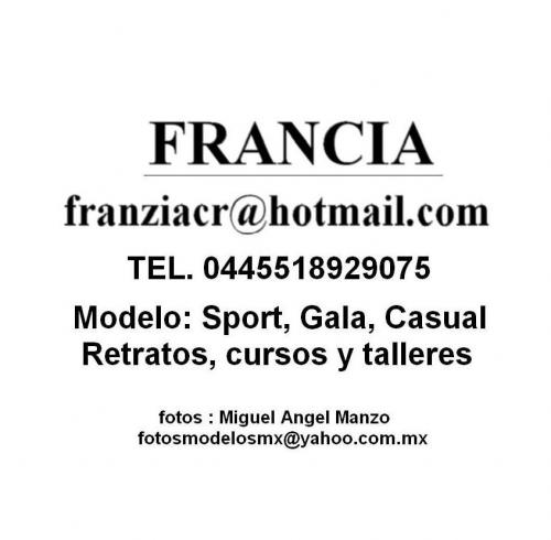 Fotos mas valoradas &raquo; Foto de FRANCIA ( franziacr@hotmail.com ) - Galer&iacute;a: Modelo para Foto fija - Fotograf&iacute;a: Mi tarjeta de pres