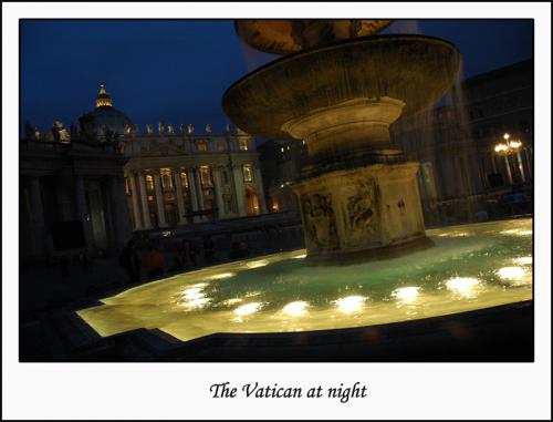 Fotos mas valoradas » Foto de lala1973 - Galería: VIAJE A ROMA - Fotografía: VATICAN AT NIGHT